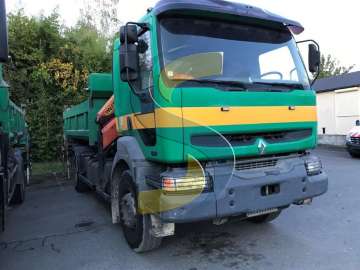 Camion Benne RENAULT GRUE KERAX 370 DCI 4X2 d'occasion