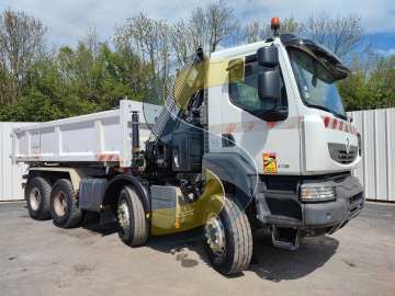 Camion Benne RENAULT GRUE 410 DXI d'occasion