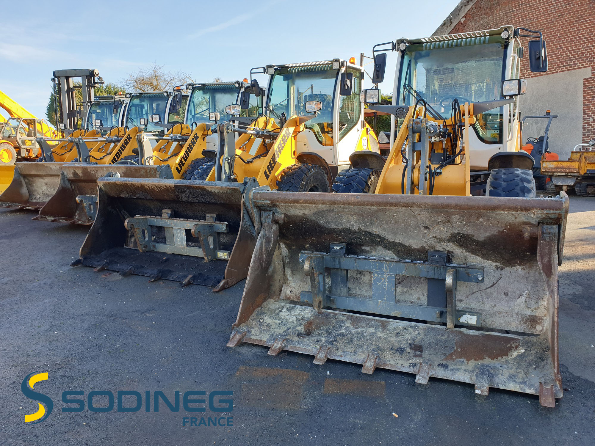 Apresentação de um lote de carregadeiras de rodas LIEBHERR L506