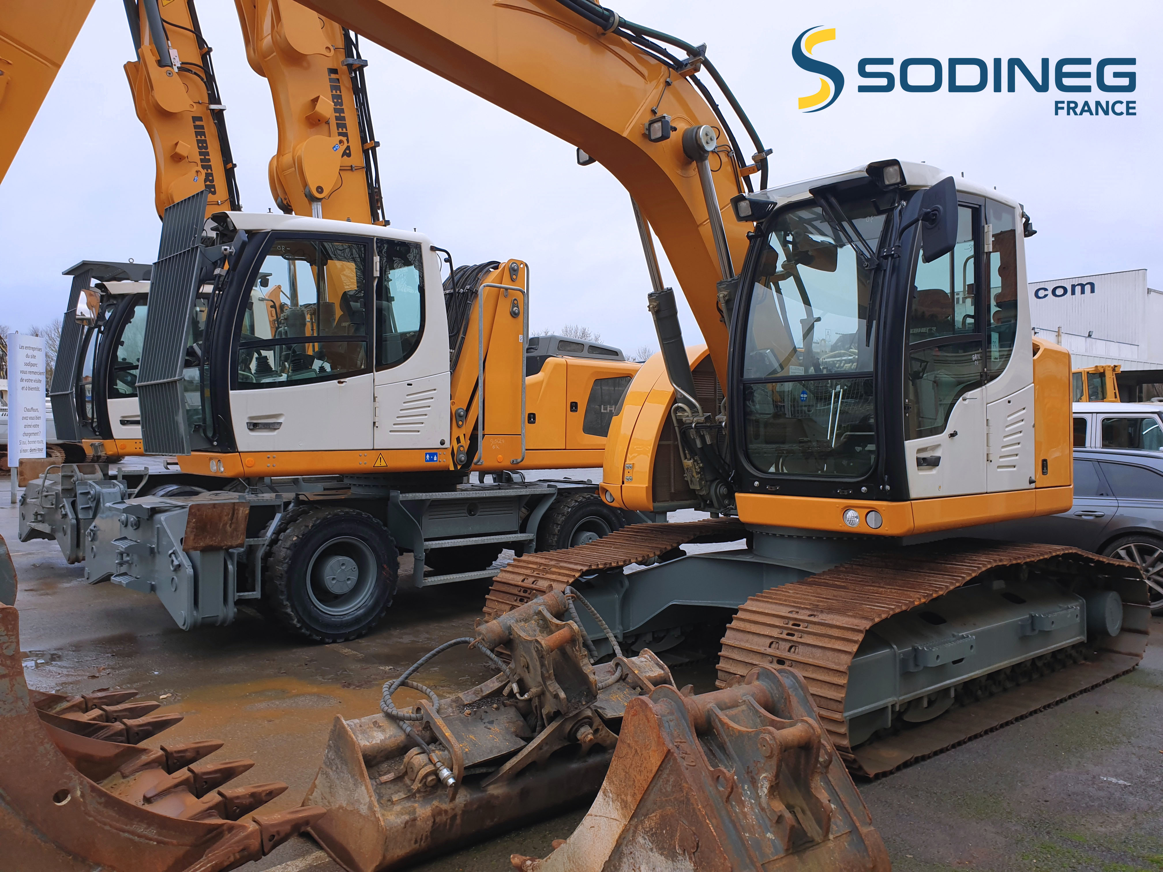 Presentación de un pequeño lote de excavadoras Liebherr